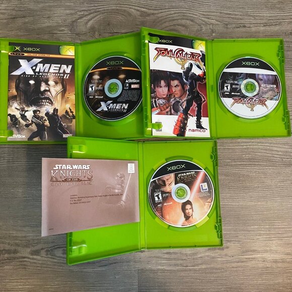 Lot of 3 Xbox Video Games - Soul Calibur II, X-Men Legends II, Star Wars Knights - Picture 2 of 6
